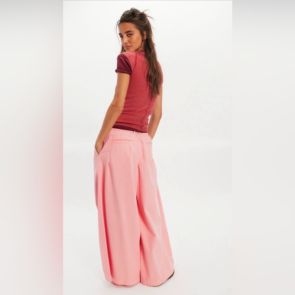 Scout Wide Leg Jeans NWOT coral sunburst - Picture 2 of 4